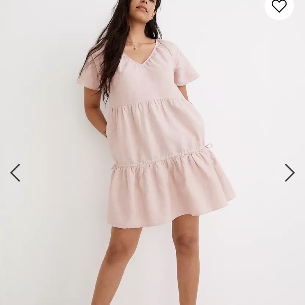 Madewell Linen-Blend Lorelei Dress